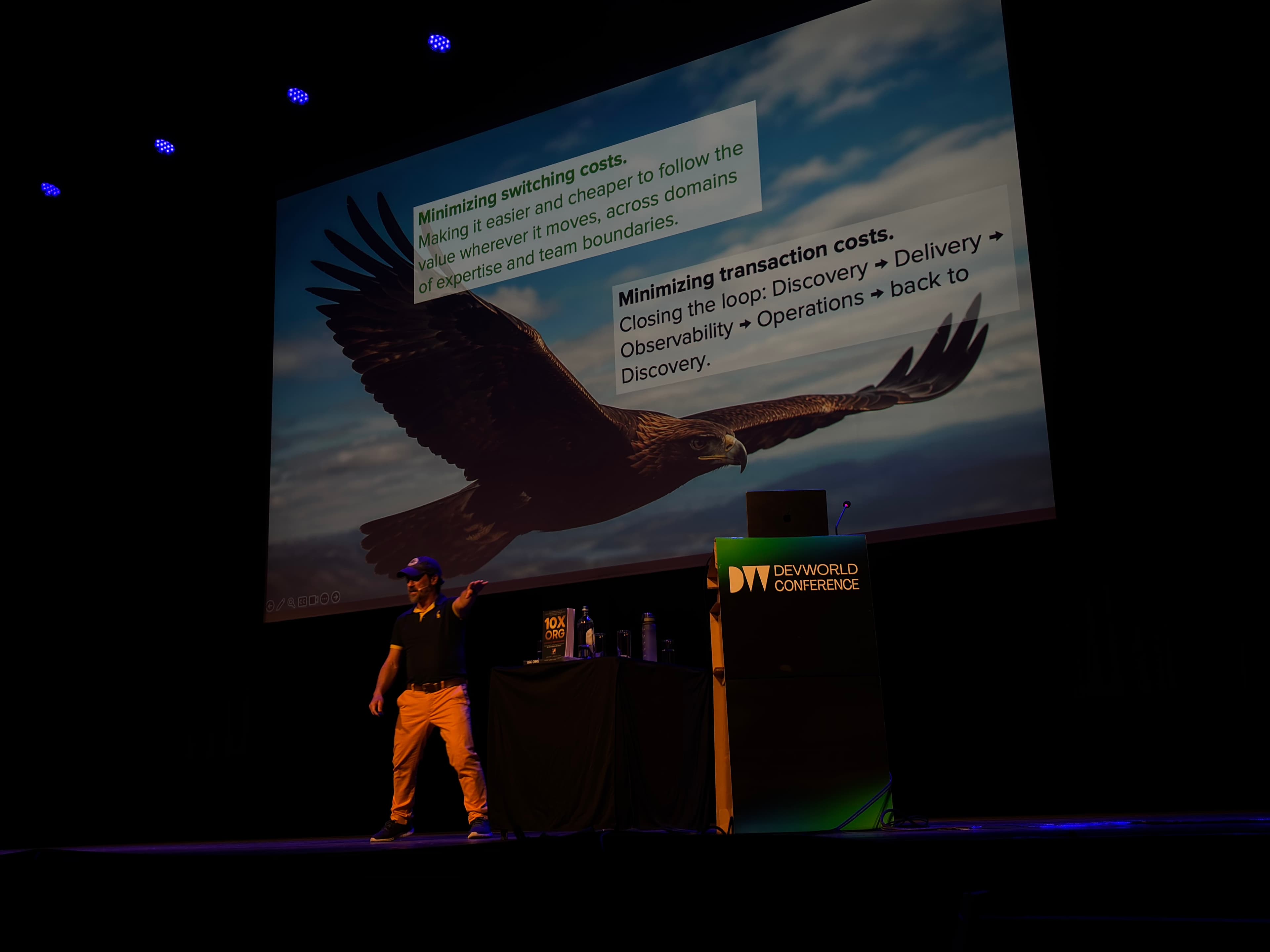 Alexey on DevWorld Conference main stage