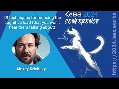 29 techniques for reducing the cognitive load