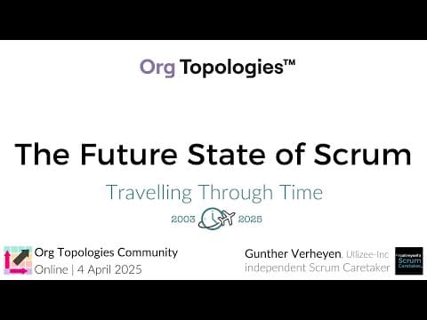 Gunther Verheyen: The Future State of Scrum (OT community)