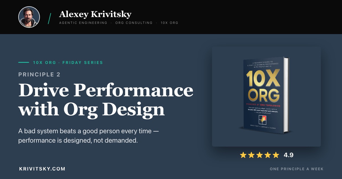 A Bad System Beats a Good Person: Drive Performance with Org Design