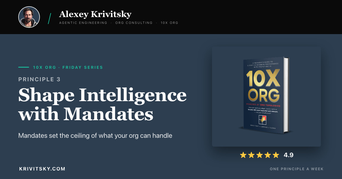 Shape Intelligence with Mandates: The Org Design Lever Nobody Talks About