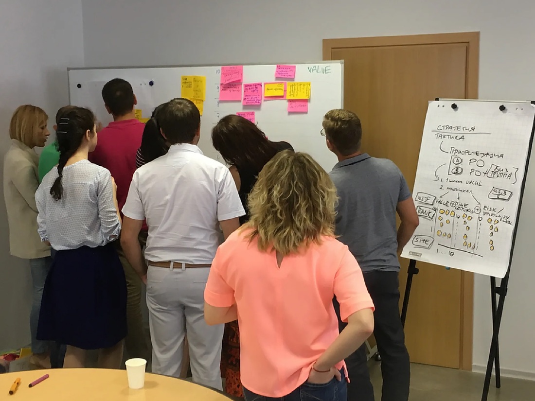 Grooming as part of the roadmapping workshop — afternoon of day two