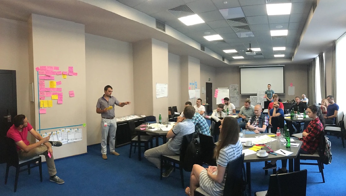 Sales presenting a slice of user pain to the room