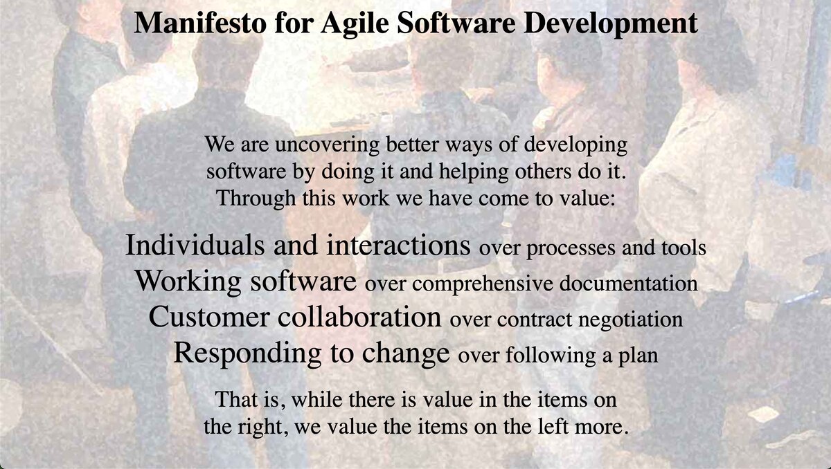 Manifesto for Agile Software Development